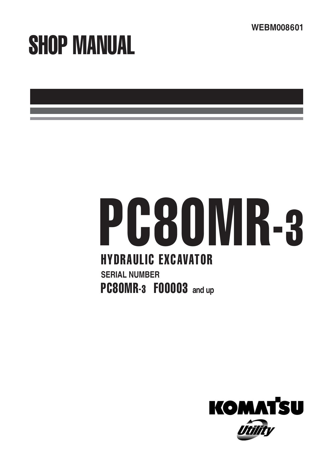 PC80MR-3 Shop Manual